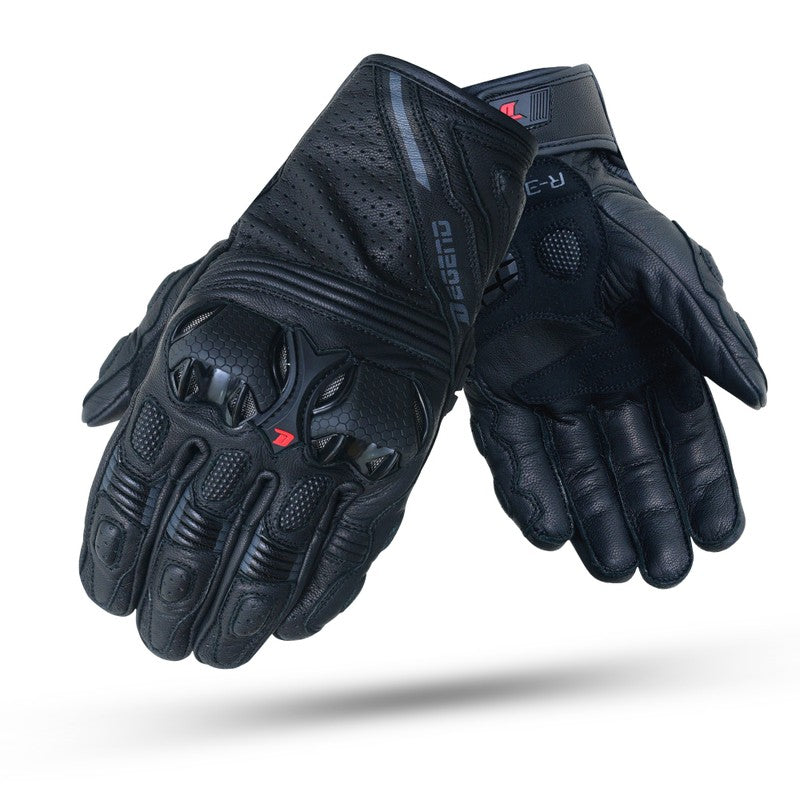 Guante moto verano Degend R-3000 Negro - URA Moto