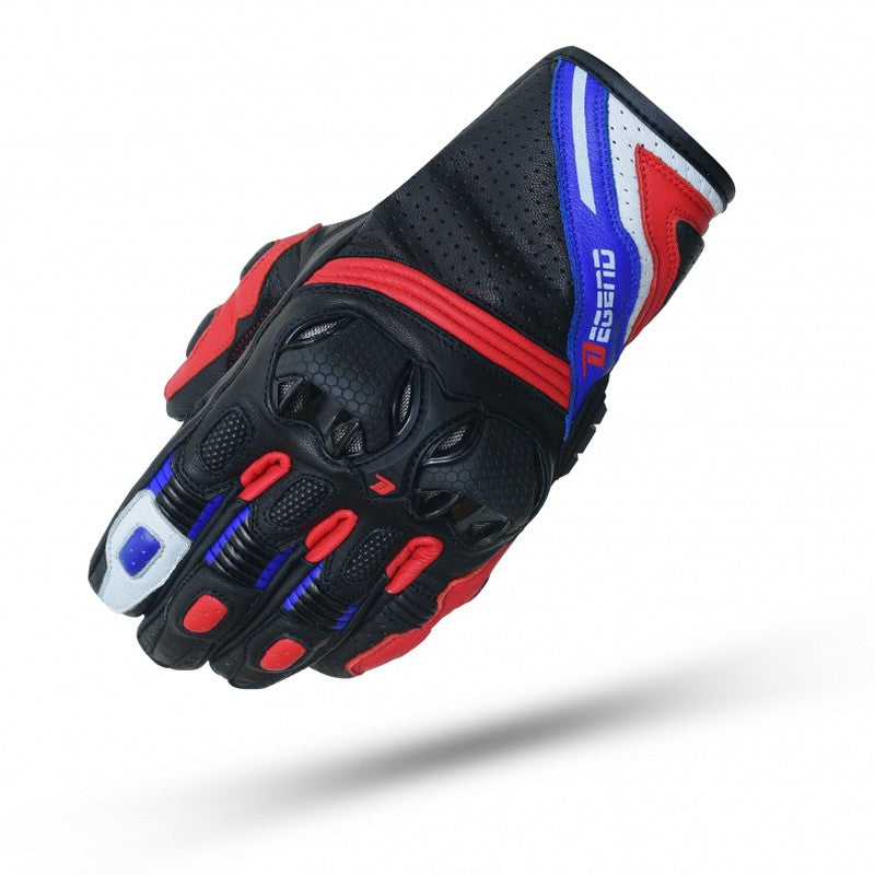Guante moto verano Degend R-3000 Rojo-Negro-Azul - URA Moto