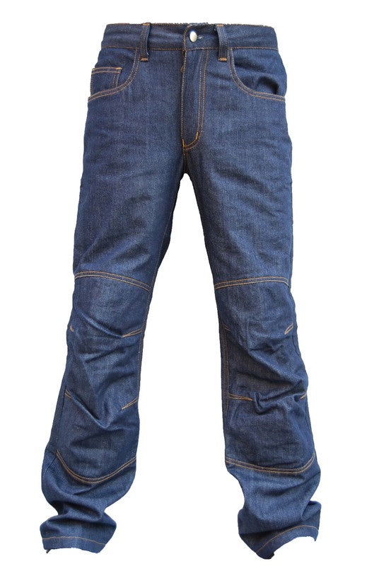 Pantalón vaquero moto kevlar azul - URA Moto