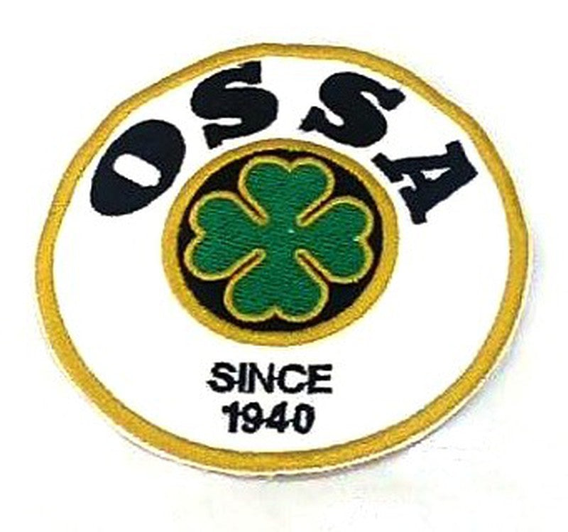 Parche Bordado Termoadhesivo OSSA Logo Moto Clásico – URA Moto