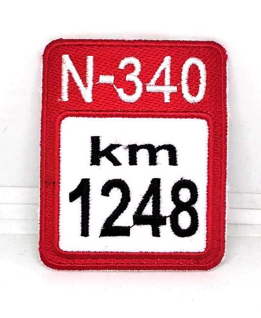 Parche Bordado Carretera N-340 - URA Moto