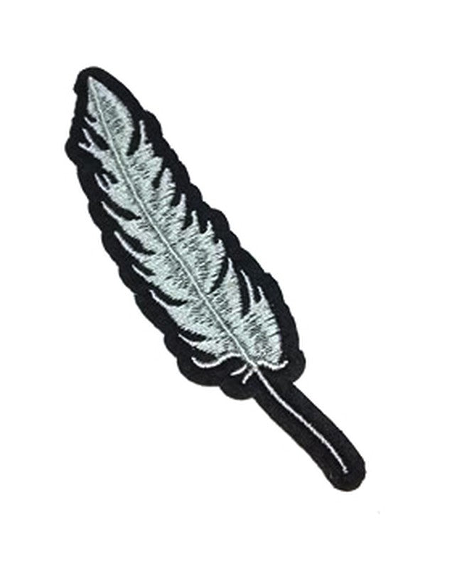 ✗Parche Bordado pluma gris – URA Moto