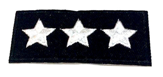 Parche Bordado Tres Estrellas - URA Moto