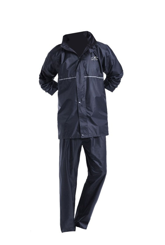 Traje impermeable 2 piezas negro Brun - URA Moto