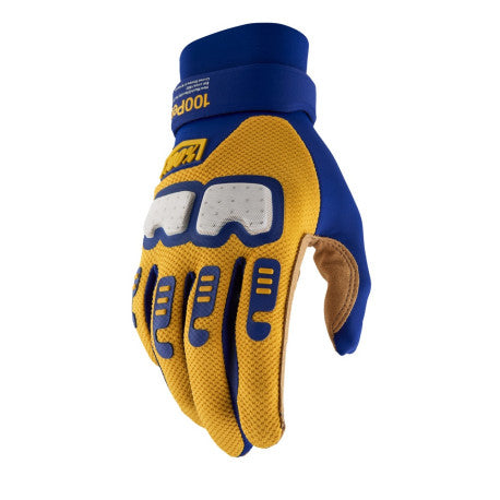 Guantes 100% Langdale Azul - Protección MX/Enduro Ligera - URA Moto