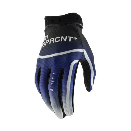 Guantes 100% Ridefit M2 Azul - Protección MX Ligera - URA Moto