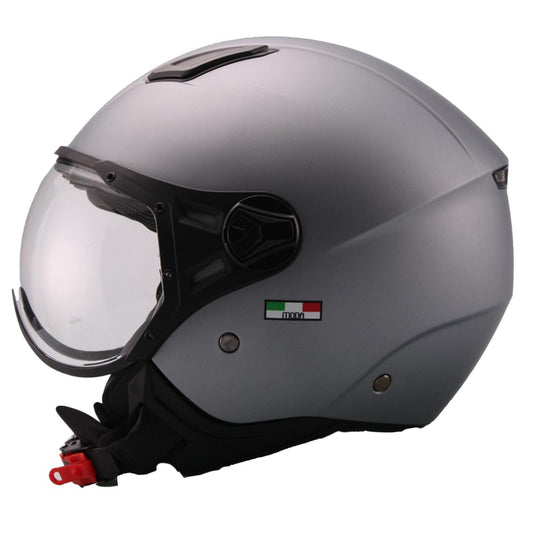 Casco Moto Abierto Jet Vito Moda Gris Mate - URA Moto