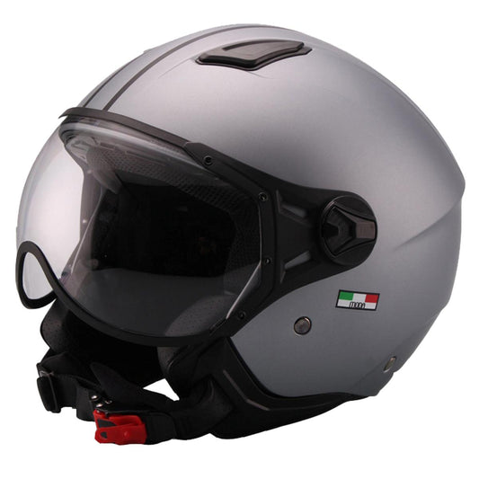 Casco Moto Abierto Jet Vito Moda Gris Mate - URA Moto