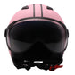 Casco Moto Abierto Jet Vito Moda Rosa Mate - URA Moto
