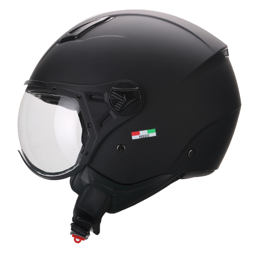 Casco Moto Abierto Jet Vito Moda Negro Noche - URA Moto