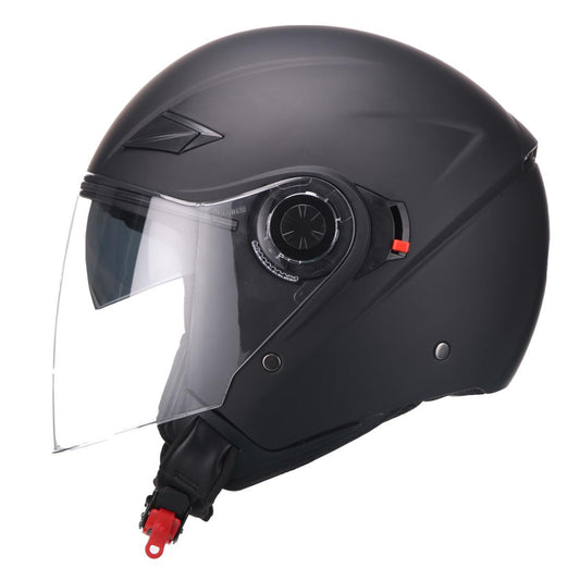 Casco Moto Abierto Jet Vito Amaro Negro Mate - URA Moto