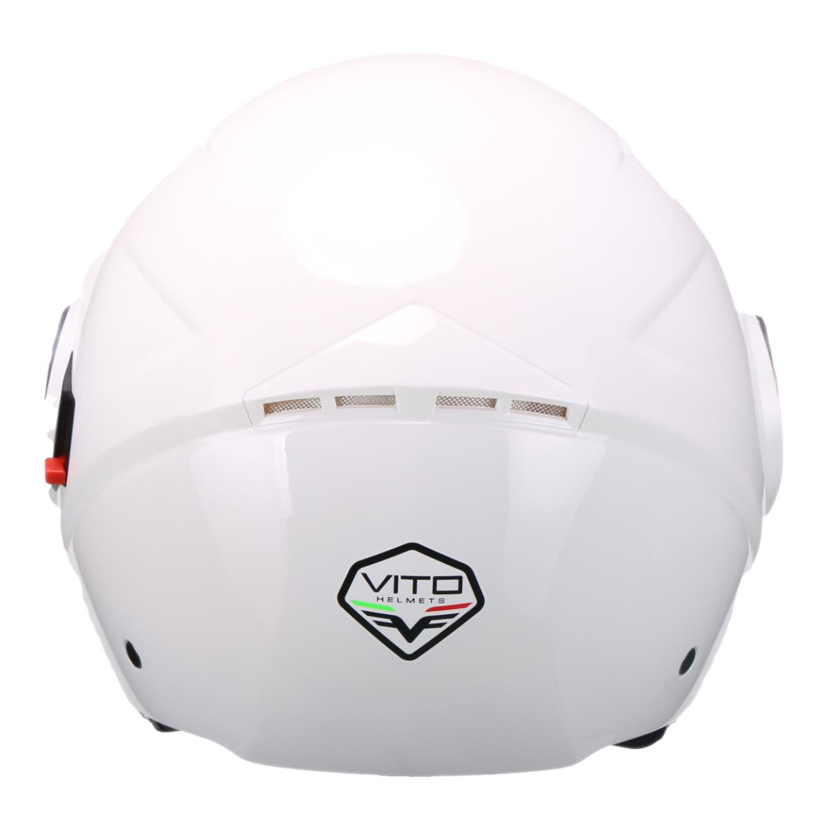 Casco Moto Abierto Jet Vito Amaro Blanco Brillante - URA Moto