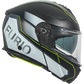 Casco Moto Modular Vito Furio Negro Negro-Fluor Mate - URA Moto