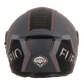 Casco Moto Modular Vito Furio Negro Negro-Rojo Mate - URA Moto