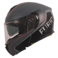 Casco Moto Modular Vito Furio Negro Negro-Rojo Mate - URA Moto