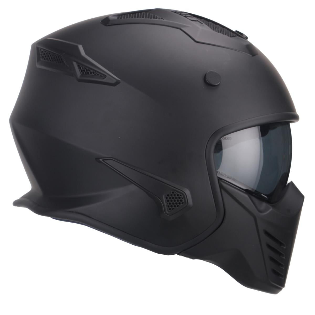 Casco Moto Jet/Integral Vito Bruzano Negro Mate - URA Moto