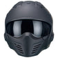 Casco Moto Jet/Integral Vito Bruzano Negro Mate - URA Moto