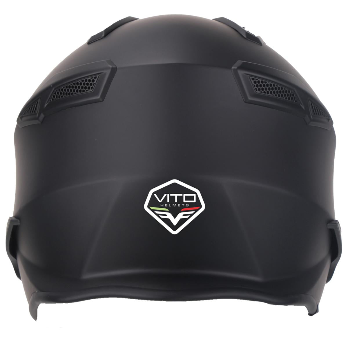 Casco Moto Jet/Integral Vito Bruzano Negro Mate - URA Moto