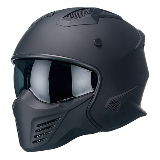 Casco Moto Jet/Integral Vito Bruzano Negro Mate - URA Moto