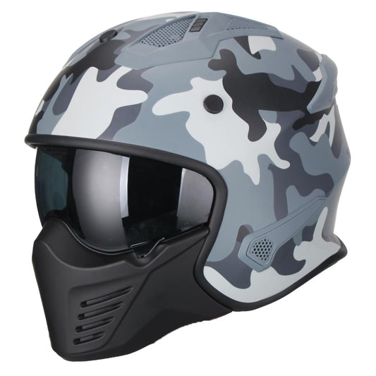 Casco Moto Jet/Integral Vito Bruzano Camo - URA Moto