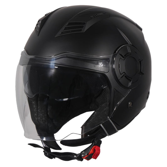 Casco Moto Abierto Jet Vito Isola Negro Mate - URA Moto