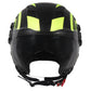 Casco Moto Abierto Jet Vito Isola Negro/Fluor Mate - URA Moto