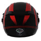 Casco Moto Abierto Jet Vito Isola Negro/Rojo Brillante - URA Moto