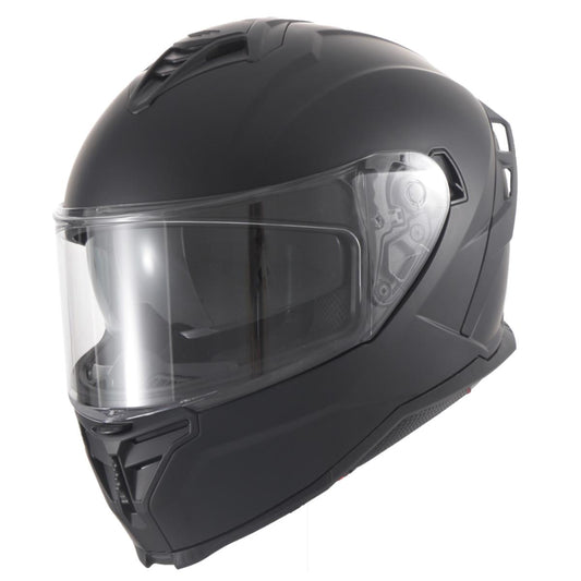 Casco Moto Integral Vito Presto Visera Solar Negro Mate - URA Moto