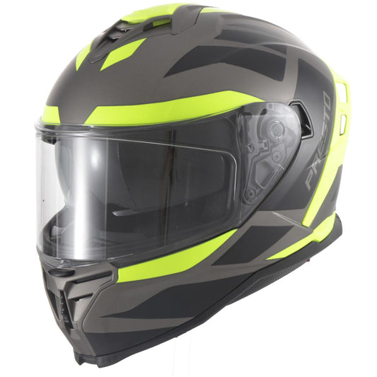 Casco Moto Integral Vito Presto Visera Solar Negro/Fluor Mate - URA Moto