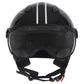Casco Moto Abierto Jet Vito Moda Negro Brillante/Forro Interior Negro - URA Moto
