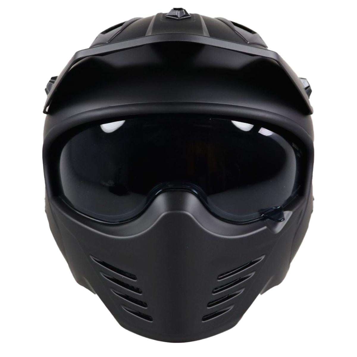 Casco Moto Jet/Integral Vito Bruzano Negro Mate con Visera - URA Moto