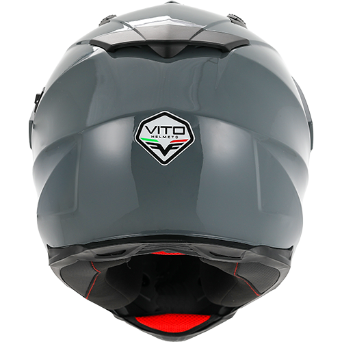 Casco Moto Vito Touring Molino Visera Solar Nardo Gris - URA Moto