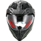 Casco Moto Vito Touring Molino Visera Solar Negro Mate Verde Militar - URA Moto