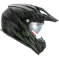 Casco Moto Vito Touring Molino Visera Solar Negro Mate Verde Militar - URA Moto