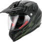 Casco Moto Vito Touring Molino Visera Solar Negro Mate Verde Militar - URA Moto