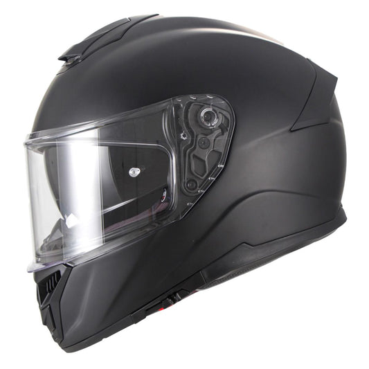 Casco Moto Integral Vito Grande Pantalla Solar Negro Mate - URA Moto