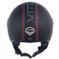 Casco Moto Abierto Jet Vito Loreto Fashion Negro Mate Moda - URA Moto
