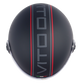 Casco Moto Abierto Jet Vito Loreto Fashion Negro Mate Moda - URA Moto