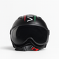 Casco Moto Abierto Jet Vito Lavori Doble Visor Negro Mate Fashion