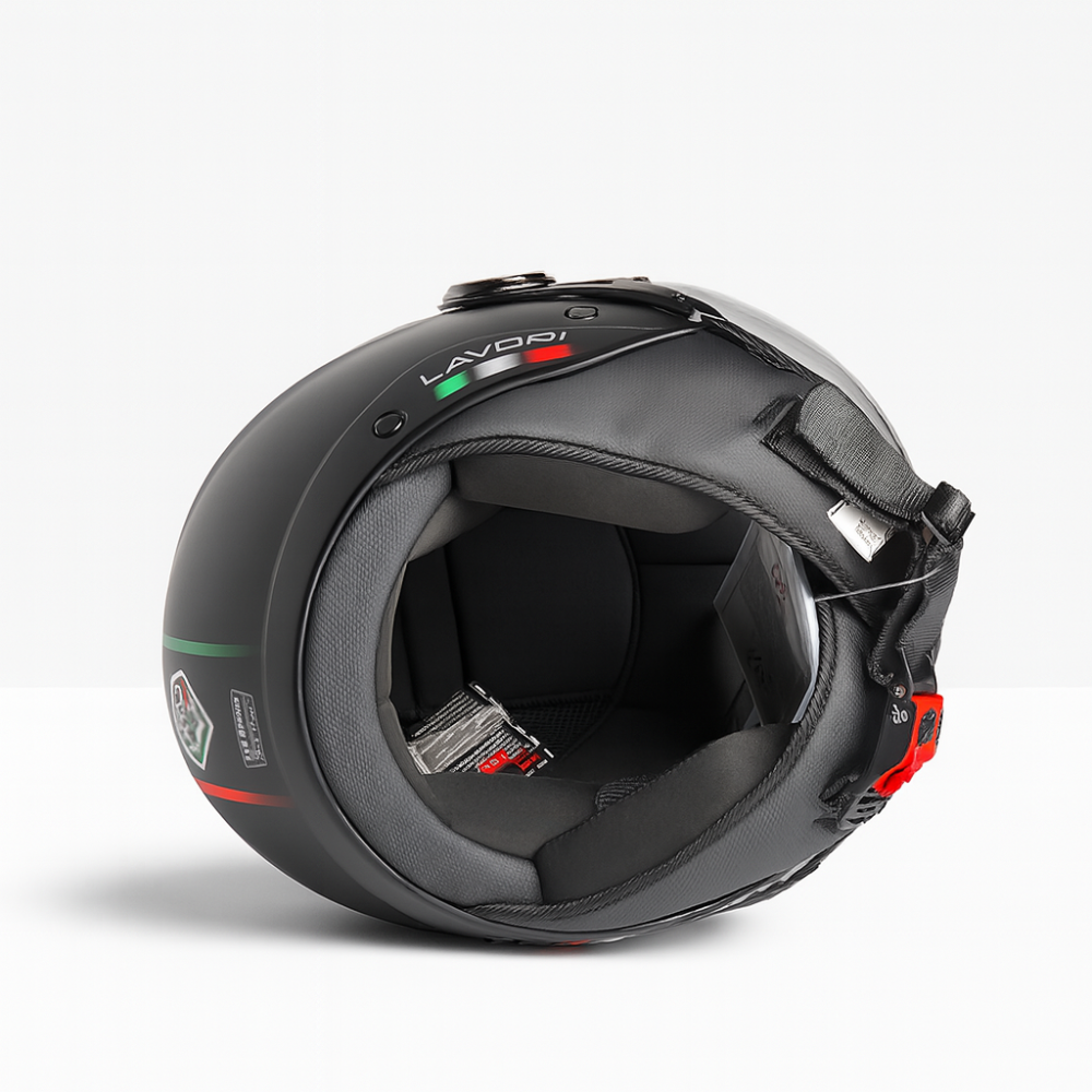 Casco Moto Abierto Jet Vito Lavori Doble Visor Negro Mate Fashion