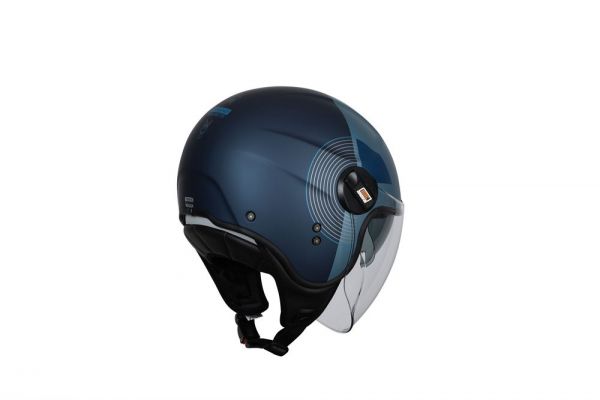 Casco Origine Alpha Upndown Azul Mate ECE 22.06 - Jet Modular con Visera Solar