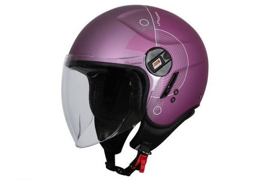 Casco Jet Origine Alpha UpnDown Purple Matt ECE 22.06 | Parasol Solar Integrado