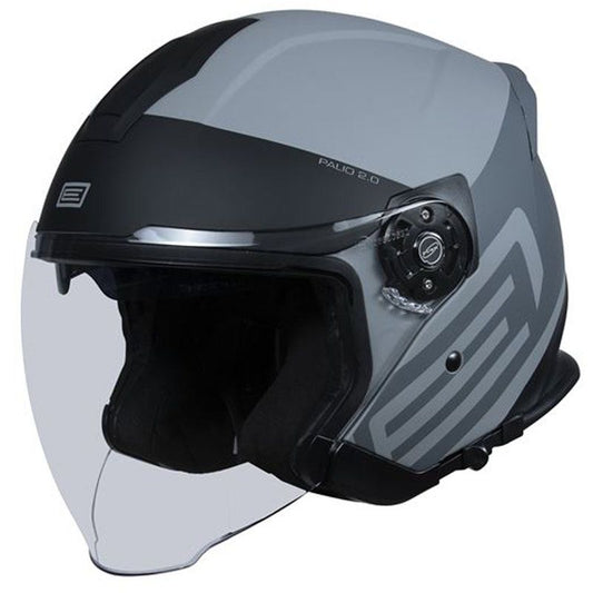 Casco Moto Jet Origine PALIO 2.0 SCOUT BLACK/GREY MATT (ECE22.06) - URA Moto
