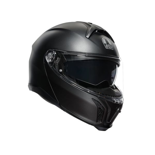 Casco Modular AGV Tourmodular E2206 Solid MPLK Matt Black - Homologado ECE 22.06 - URA Moto