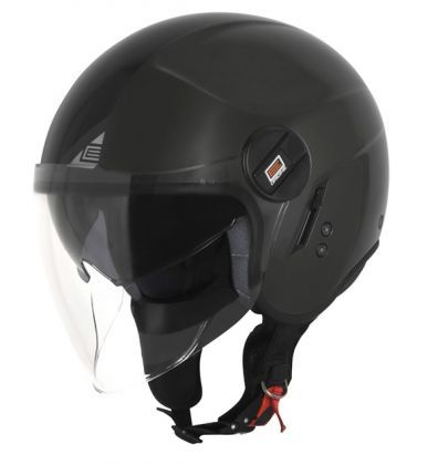 Casco Moto Jet Origine ALPHA SOLID BLACK (E2206) - URA Moto