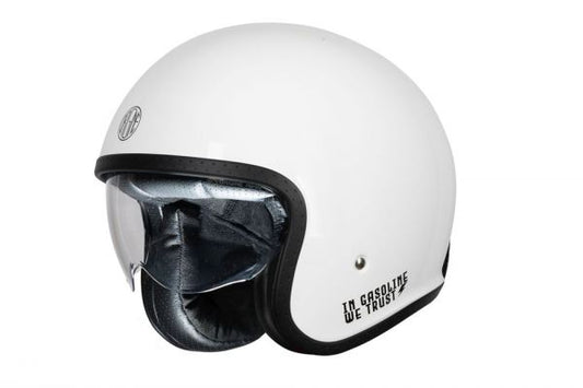 Casco Jet Origine Spirit Sticky White Gloss ECE 22.06 | Gafa Solar Vintage
