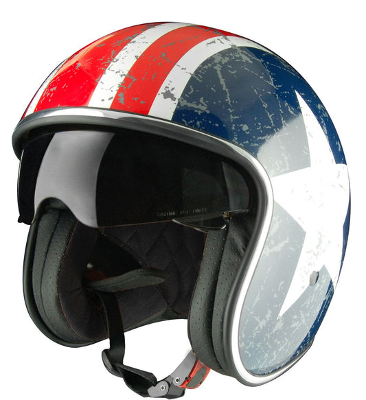 Casco Moto Jet Origine SPIRIT REBEL STAR GLOSS (ECE2206) (AKA SPRINT) - URA Moto