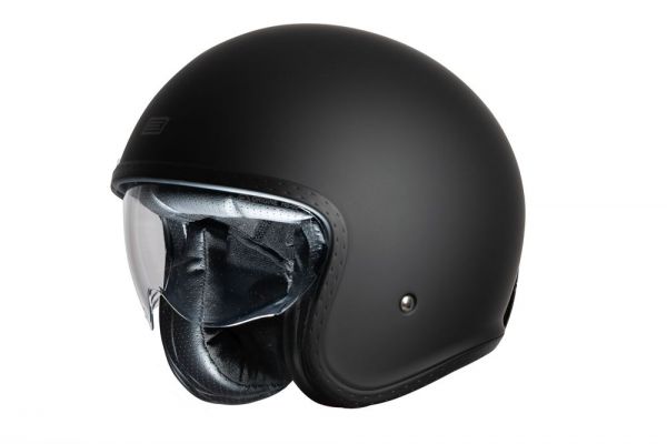 Casco Origine Spirit Negro Mate ECE 22.06 - Jet Abierto con Visor Solar (Sprint)