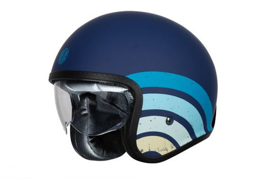 Casco Jet Origine Spirit Heritage Blue Matt ECE 22.06 | Gafa Solar Urbana