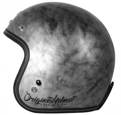 Casco Moto Jet Origine PRIMO SCACCO MATT SILVER (E2206) - URA Moto